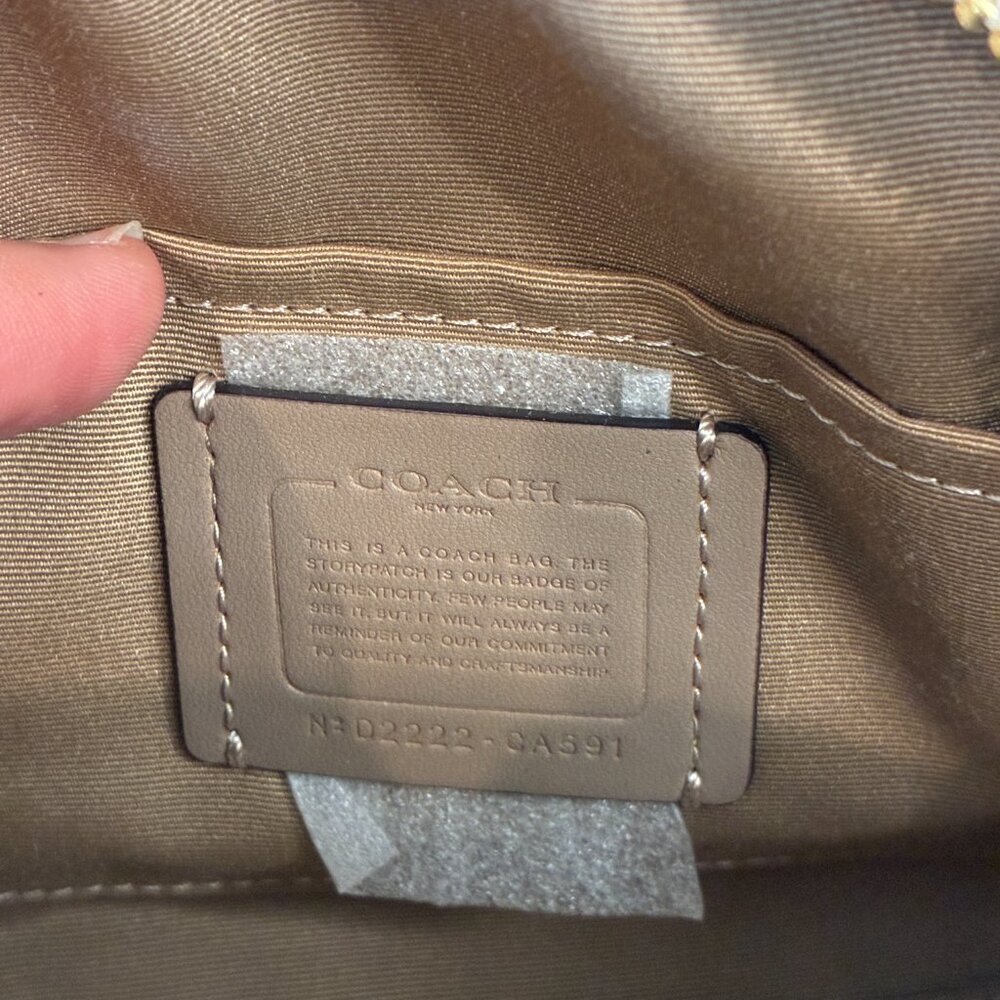 NWOT Coach Sydney Satchel In Signature Canvas CA591 - Picture 12 of 15